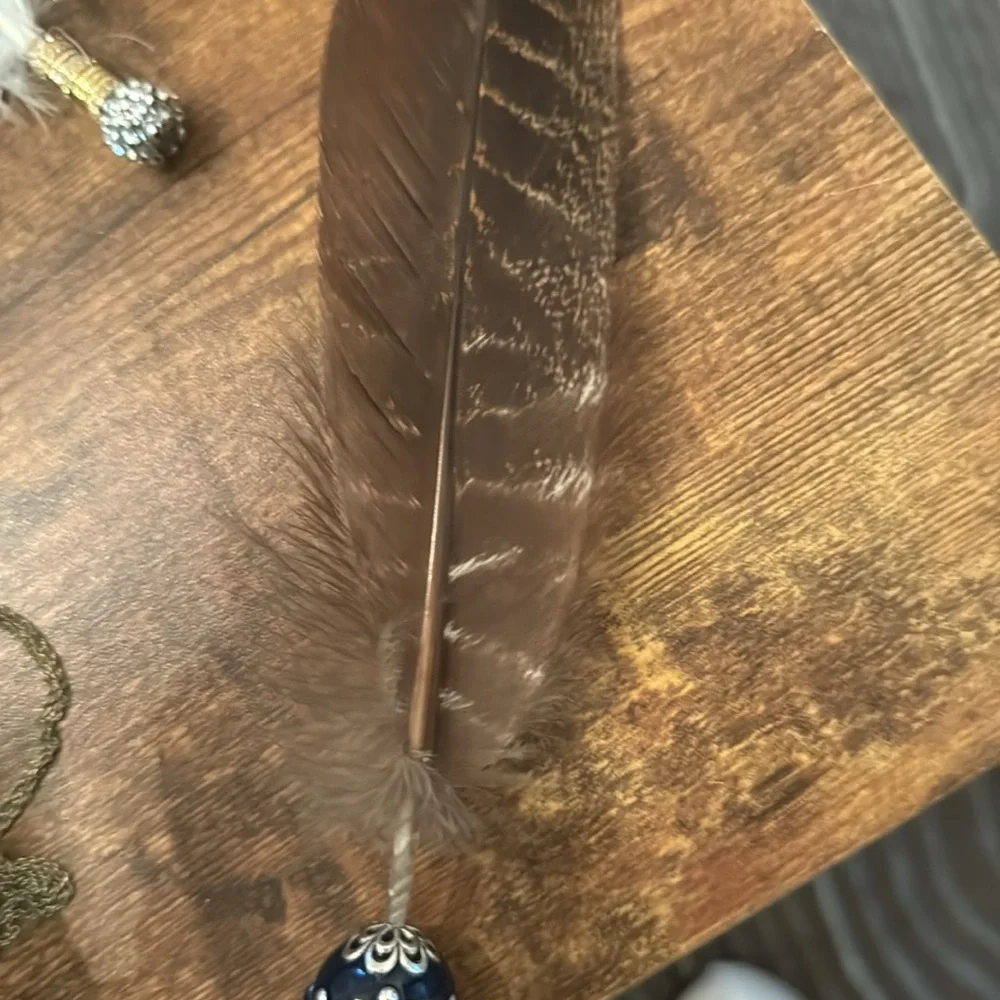 Beautiful hat feathers, decorative feathers, gifts, feathers, rhinestones - Picture 6 of 16